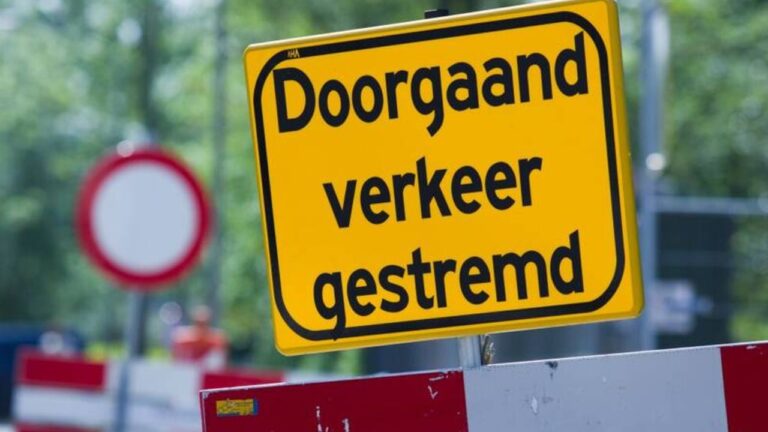 doorgaand verkeer gestremd TV