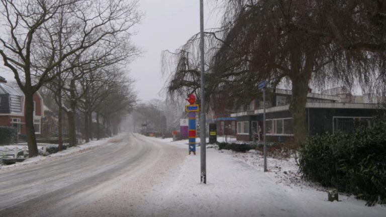 slochteren foto in sneeuw Klaas Dijkhuizen TV