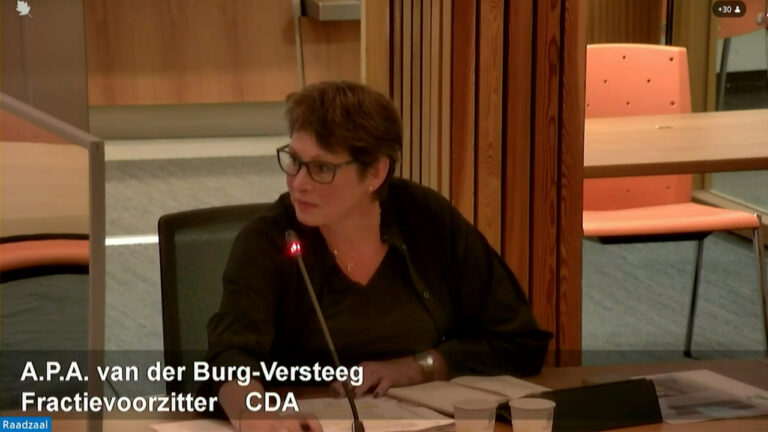 Erianne verburg CDA fractievoorzitter MG