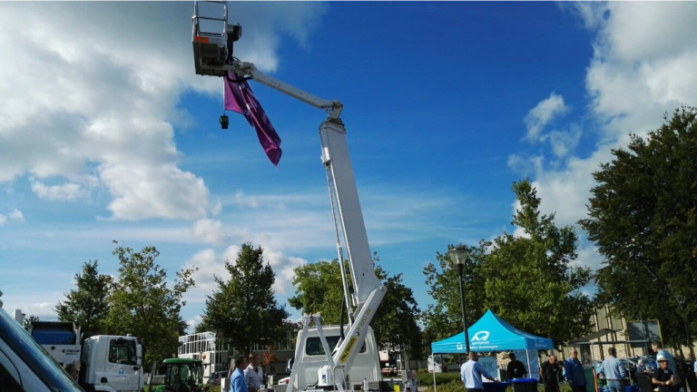 Hoogwerker gemeente Midden Groningen TV