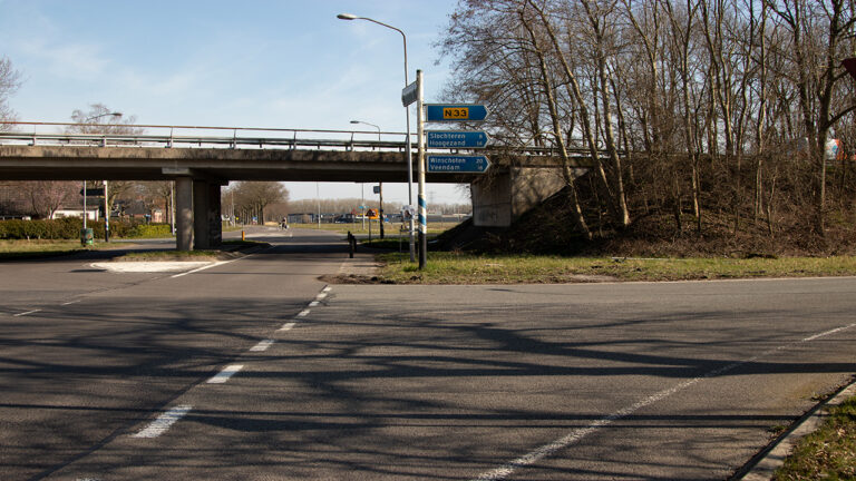 oprit N33 vanaf Siddeburen