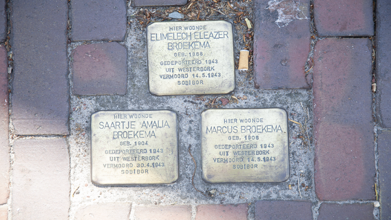 Muntendam stolpersteine struikelstenen monument