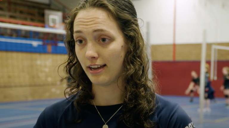 Marieke voor Alpe 'd HuZes