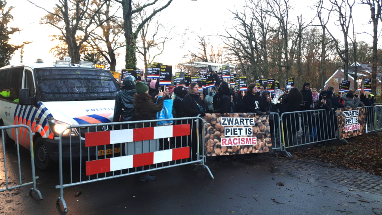 kick out zwarte piet Slochteren 2023 nov 1