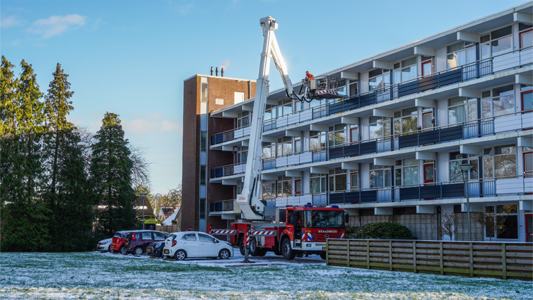 Afhijsing brandweer Hoogezand