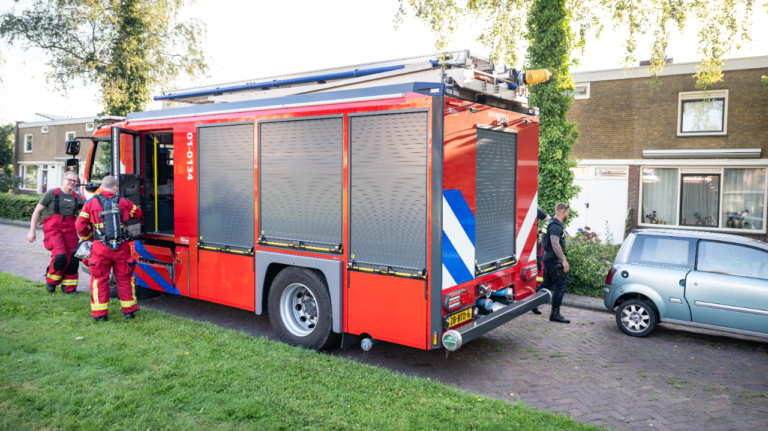 Woningbrand aan van Effenstraat in Hoogezand
