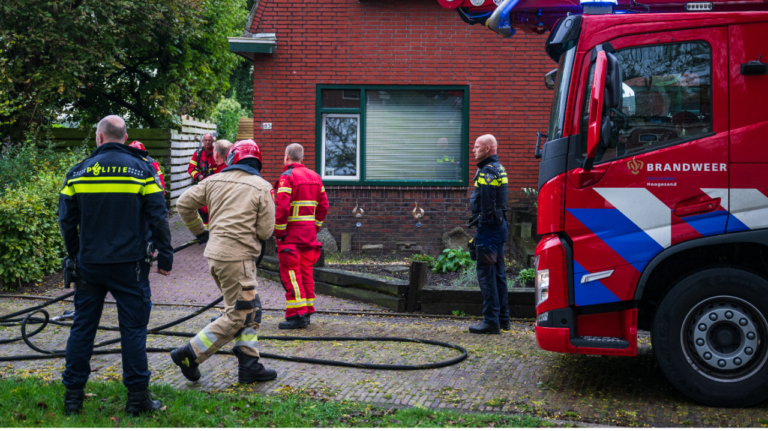 woningbrand aan Noordbroeksterstraat in Sappemeer