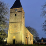 verlichte kerk Siddeburen