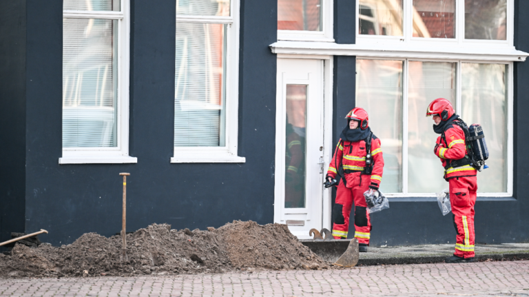 Gaslekkage aan de Meint Veningastraat in Hoogezand