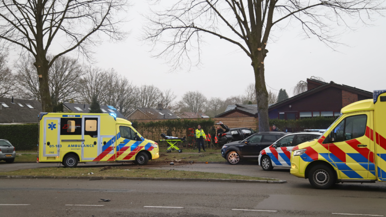 verkeersongeval op de Gorechtlaan in Hoogezand