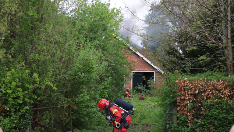 Brand in schuur aan de Frans Halsstraat in Hoogezand