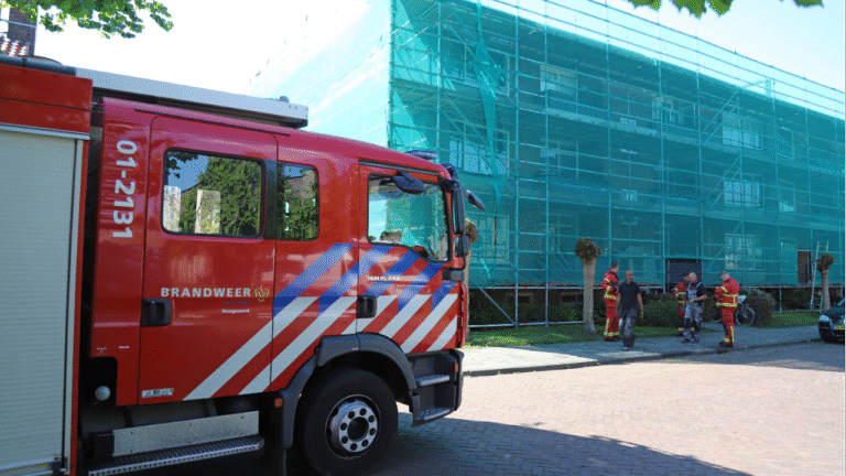 Gaslek aan de Johannes Vermeerstraat in Hoogezand