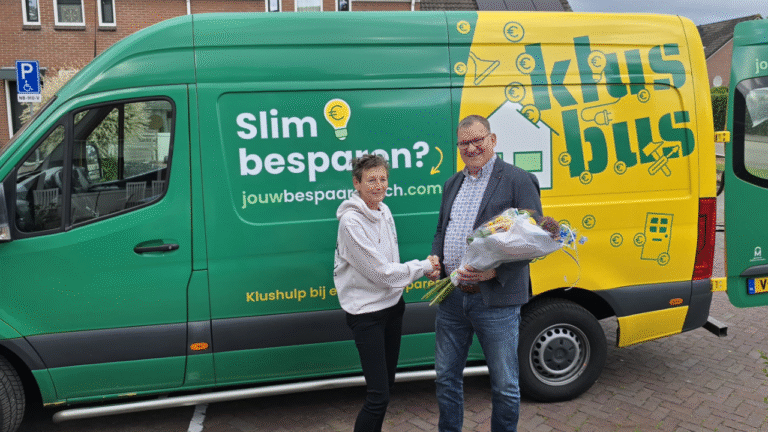 3000e bezoek van de Klusbus.