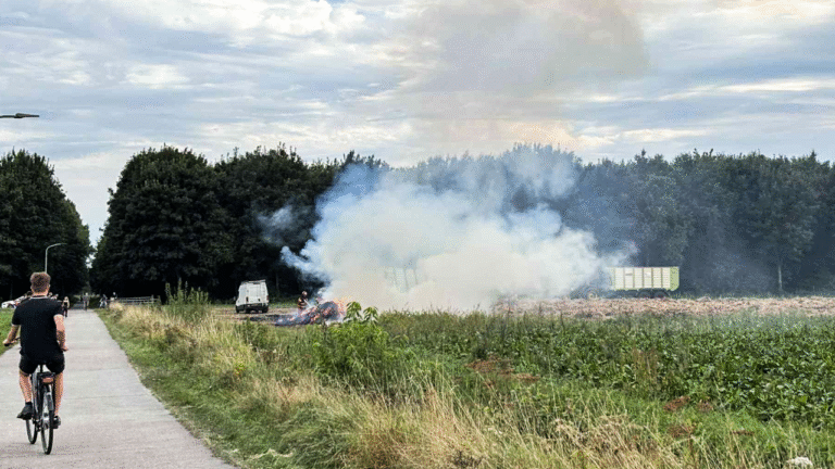 Buitenbrand akker Muntendam, Venema