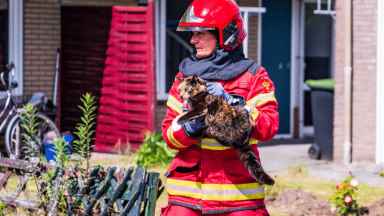 112 man en katten gered in Hoogezand