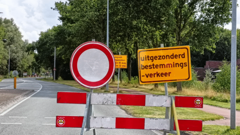 Wegwerkzaamheden Kiel-Windeweer