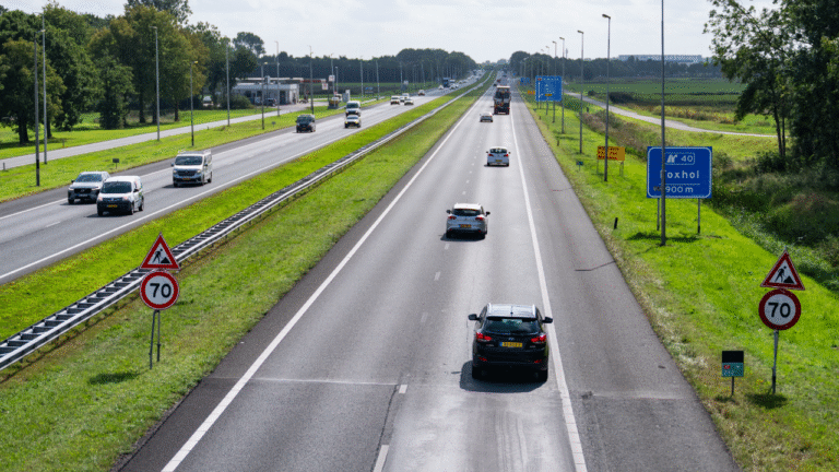 Groot onderhoud A7 Sappemeer Groningen