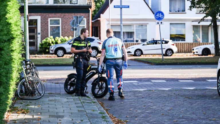 Botsing fietser met fatbike Noorderstraat