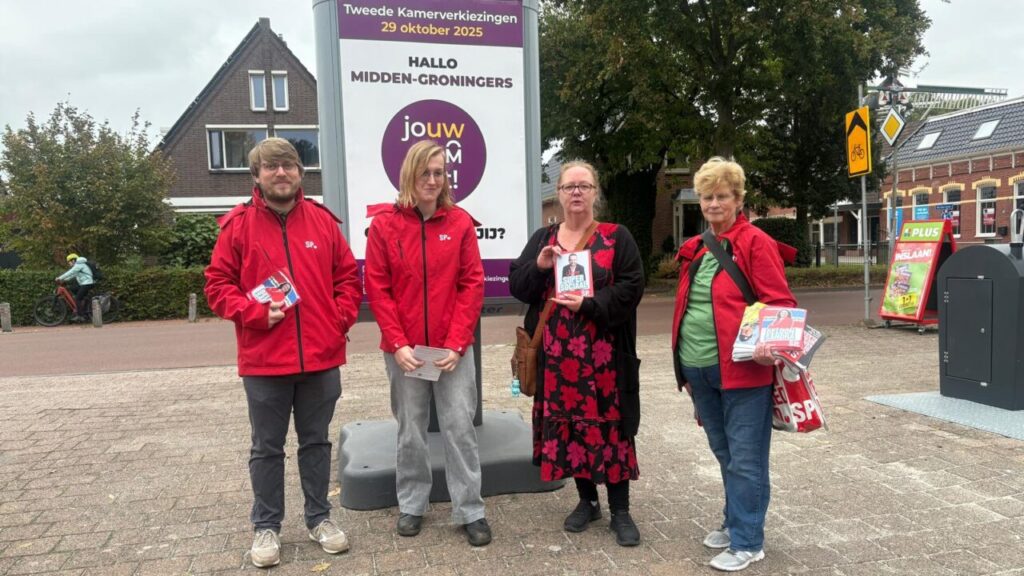 SP zoekt bewoners op, landelijke verkiezingen in Harkstede