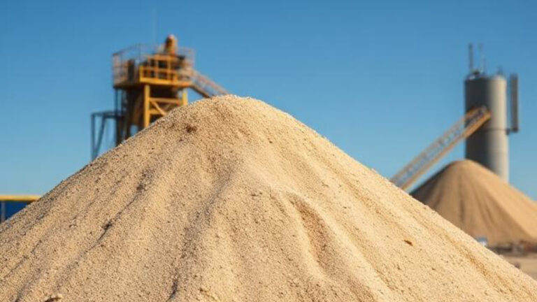 Zand productie (AI gegenereerd)