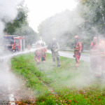 Brand in vrachtwagen op N387 bij Froombosch