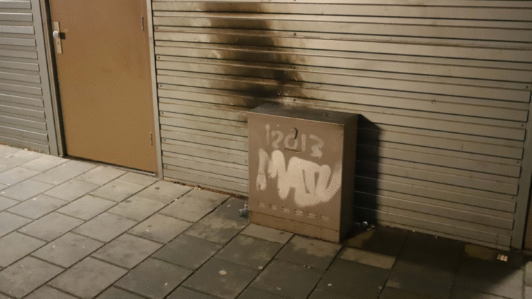 brand telecomkast Rembrandtlaan Hoogezand