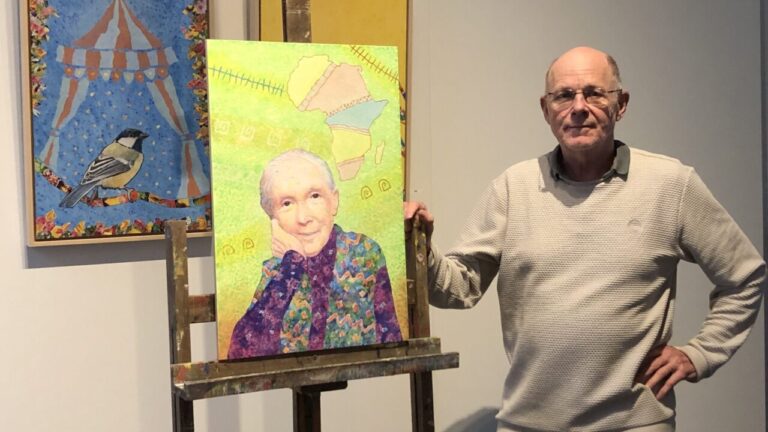 Jane goodall portret door Theo Zwinderman