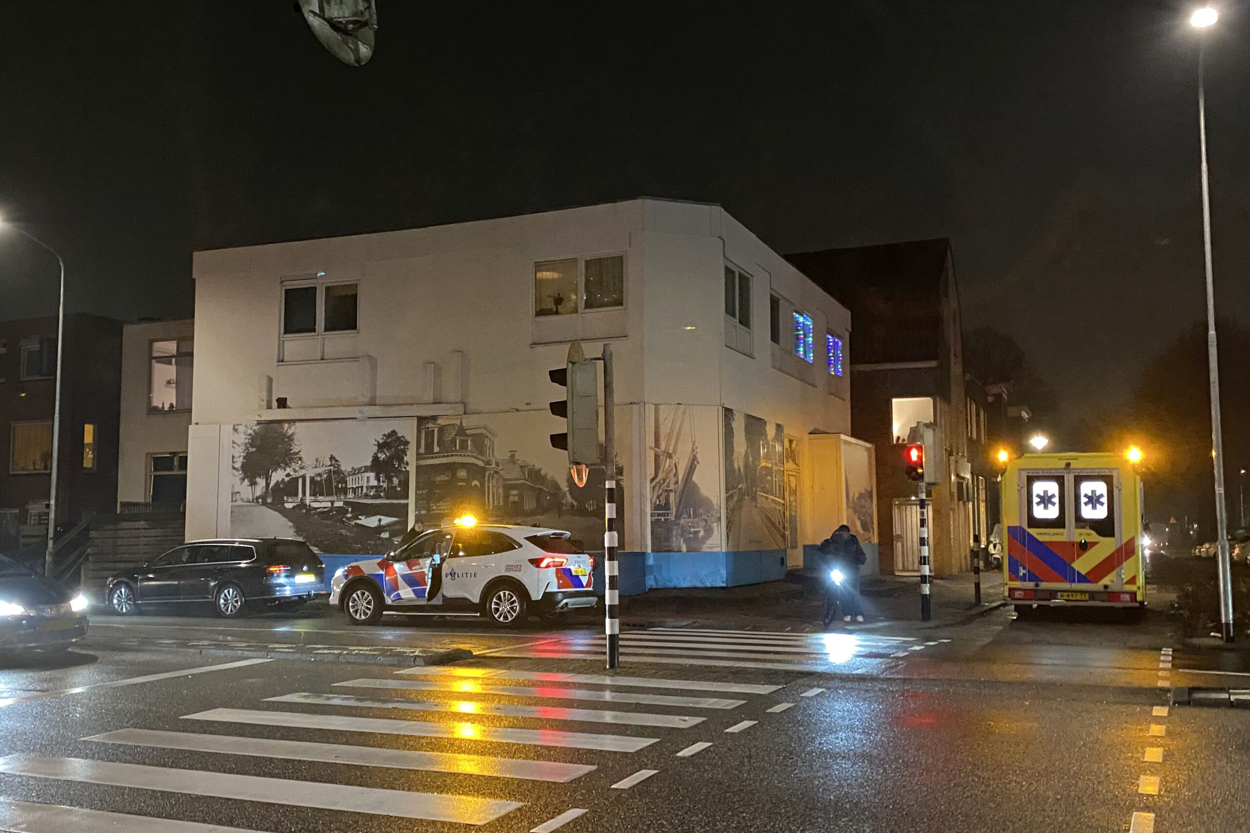Fietser aangereden op kruising Kerkstraat Hoogezand