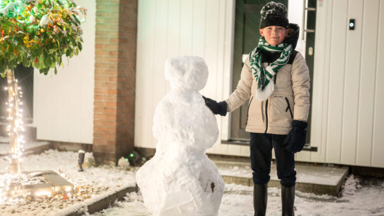 Sneeuwbuien in Sappemeer