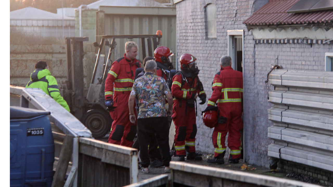 Droger van vlam in Foxhol