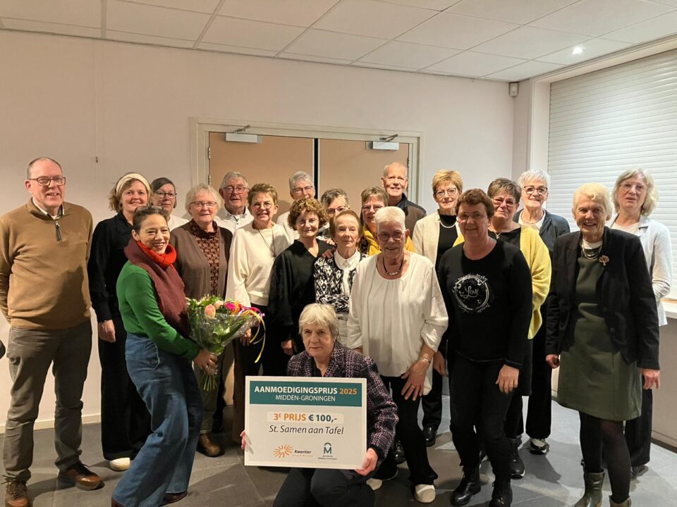 Prijsuitreiking - Stichting Samen aan Tafel