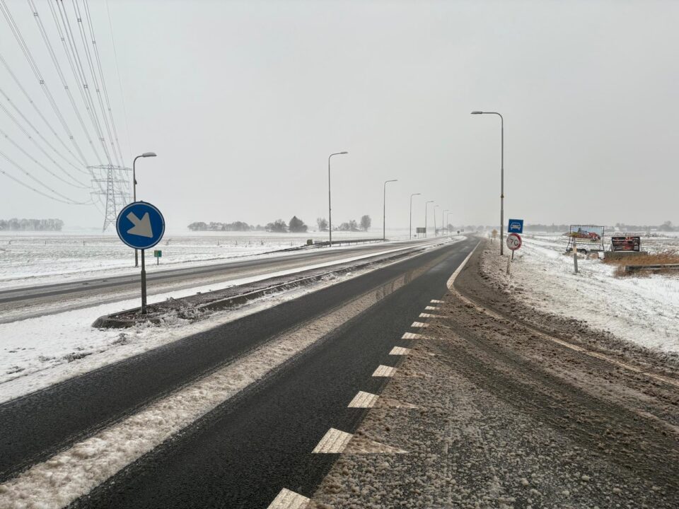 N33  in winter, code oranje