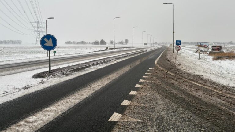 N33  in winter, code oranje