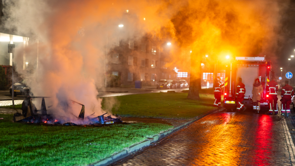 112 afvalbrand Rembrandtlaan