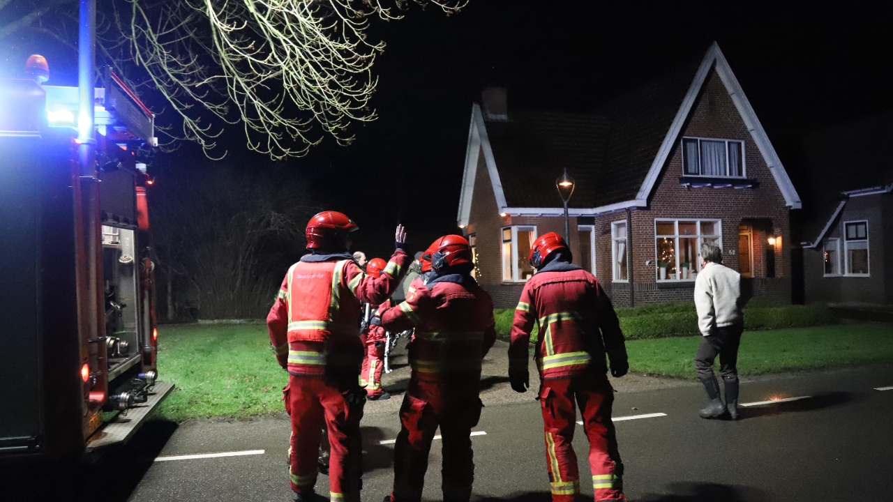 Schoorsteenbrand. Foto 112hoogezand