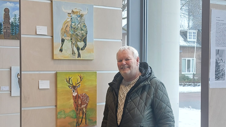 Jan Velthuis schilderen