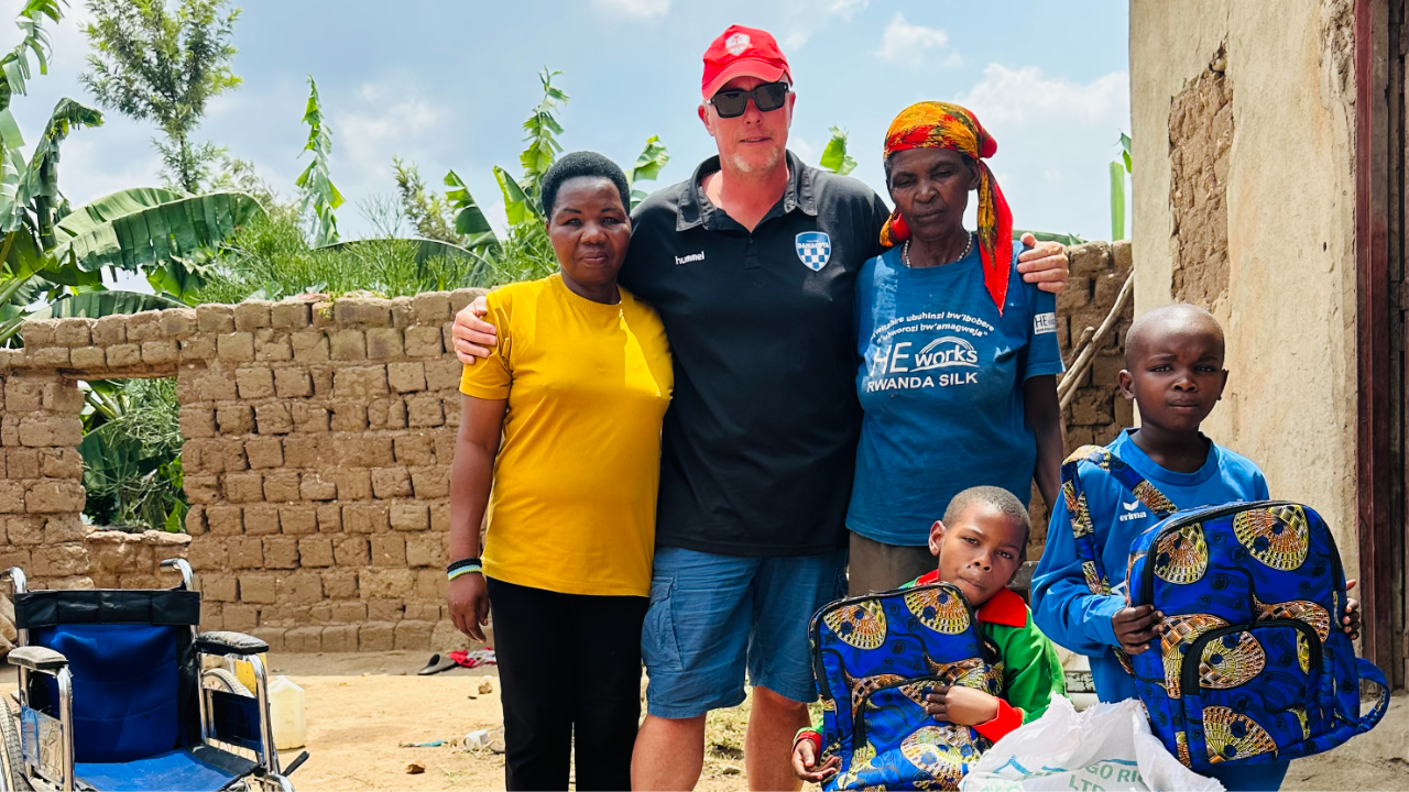 Aimee en Rogier in Rwanda