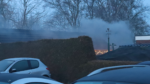 Schuur in Hoogezand door brand getroffen