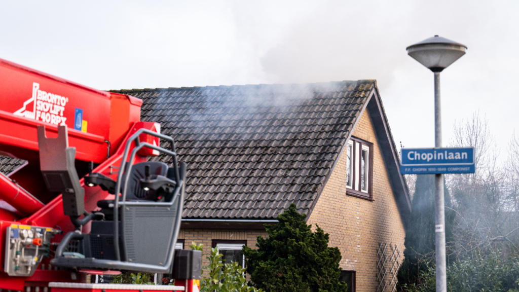 Schoorsteenbrand Chopinlaan