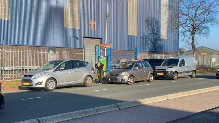 Kettingbotsing Industrieweg Hoogezand