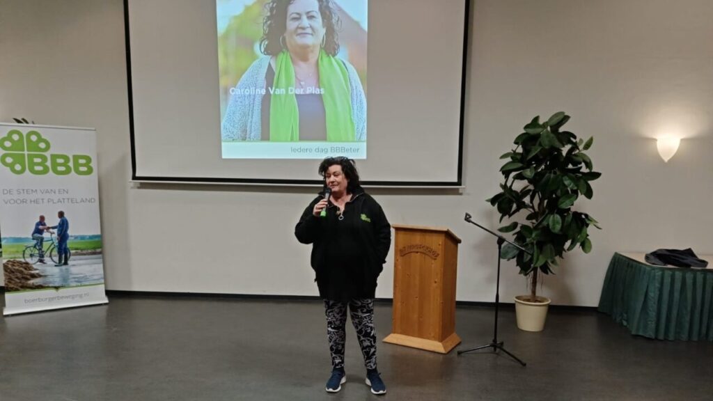 Bijeenkomst BBB Zuidbroek 28 feb. Caroline van der Plas.