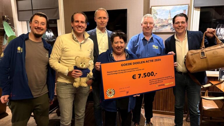 Round Table 45 Hoogezand-Sappemeer doneert aan Stichting Happy Smile