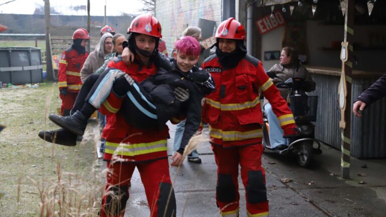 24 uur oefenen bij brandweer Hoogezand