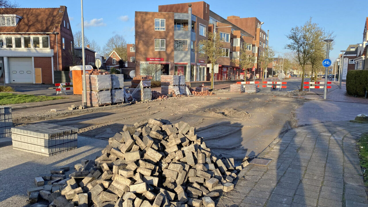 Meint Veningastraat afgesloten vanwege werkzaamheden