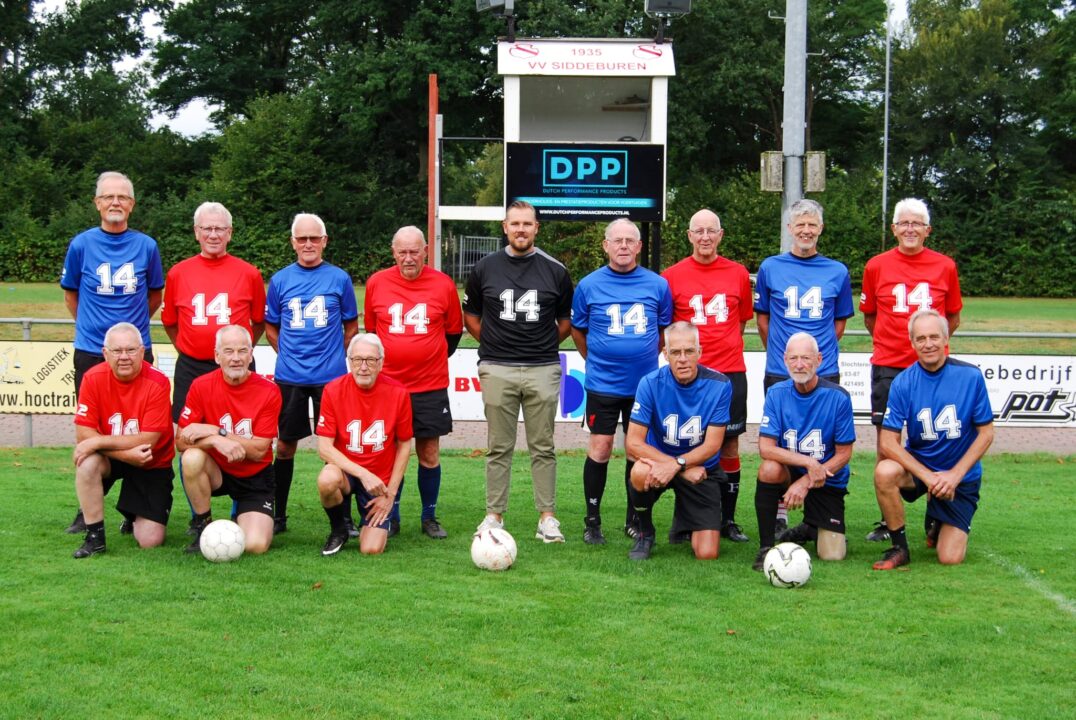 Walking Football bij VV. Siddeburen.