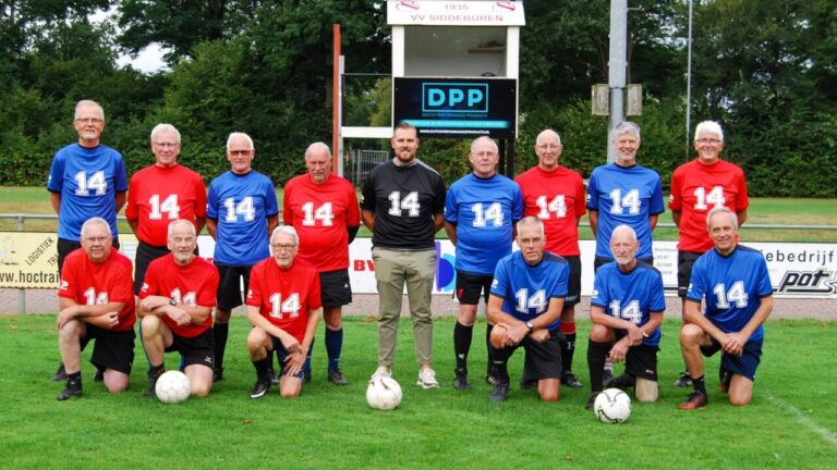Walking Football bij VV. Siddeburen.