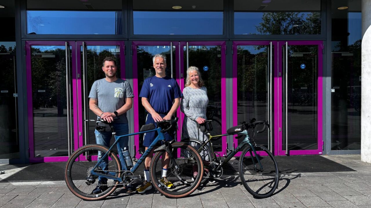 De grote aletta tour. Marc Drenth, Frank Stäbler en Elise Kool.