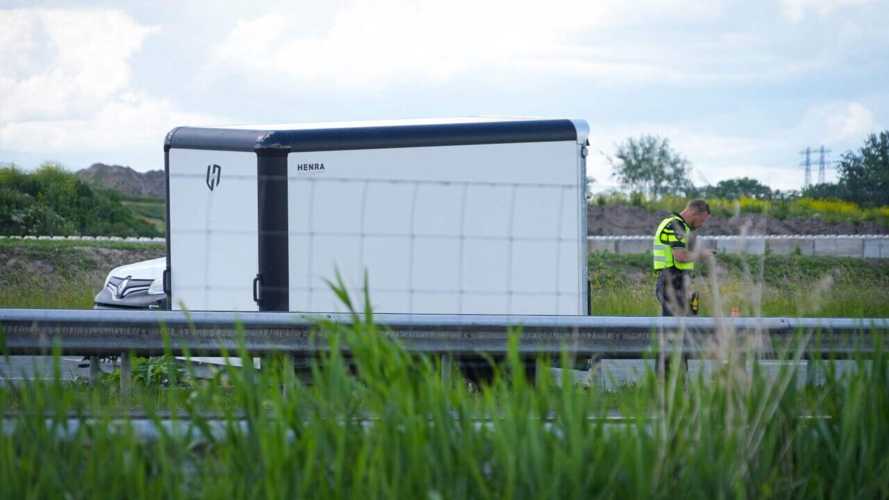 aanhanger los A7 bij Westerbroek