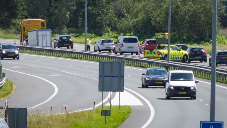 aanhanger los A7 bij Westerbroek