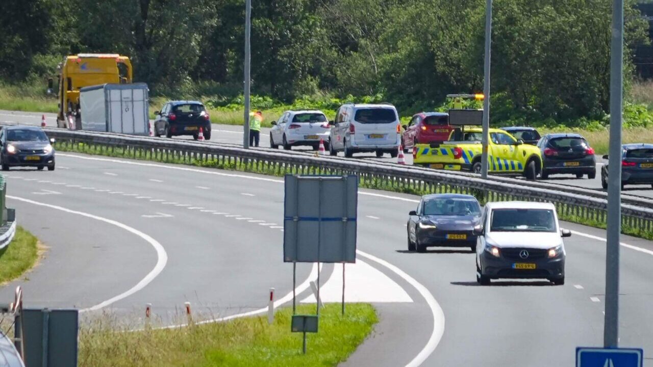 aanhanger los A7 bij Westerbroek